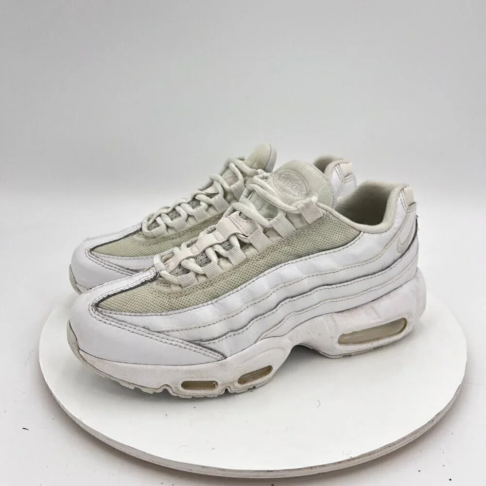 Nike Air Max 95 Recraft Youth Size 5.5Y Women 7 CJ3906-100 Triple White Shoes